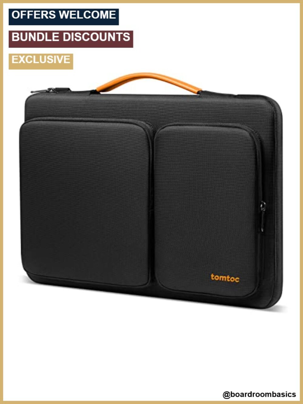 tomtoc 360 Protective Laptop Sleeve for 14-inch MacBook Pro, Water-Resistant